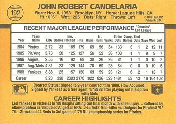John Candelaria  baseball card collectible - Main Image 2