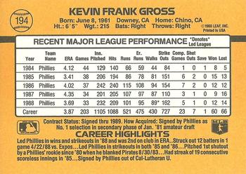 Kevin Gross  baseball card collectible - Main Image 2