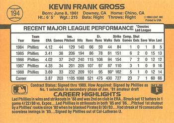 Kevin Gross  baseball card collectible - Main Image 2