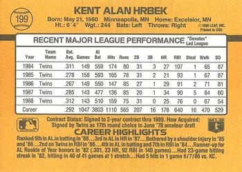 Kent Hrbek  baseball card collectible - Main Image 2