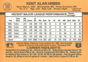 Kent Hrbek  baseball card collectible - Main Image 2