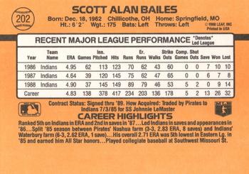 Scott Bailes  baseball card collectible - Main Image 2