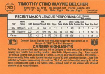 Tim Belcher  baseball card collectible - Main Image 2