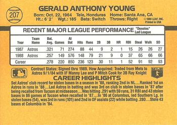 Gerald Young  baseball card collectible - Main Image 2