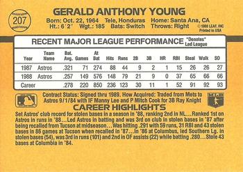 Gerald Young  baseball card collectible - Main Image 2