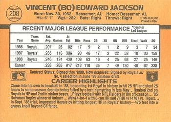 Bo Jackson  baseball card collectible - Main Image 2