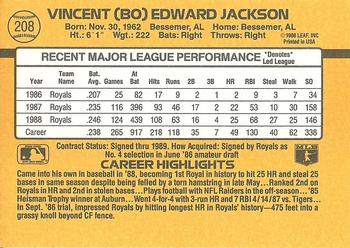Bo Jackson  baseball card collectible - Main Image 2