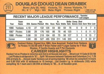 Doug Drabek  baseball card collectible - Main Image 2