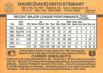 Dave Stewart  baseball card collectible - Main Image 2