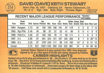 Dave Stewart  baseball card collectible - Main Image 2