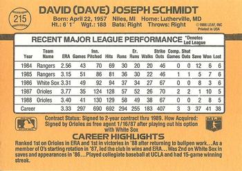 Dave Schmidt  baseball card collectible - Main Image 2