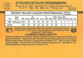 Steve Rosenberg  baseball card collectible - Main Image 2
