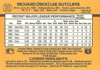 Rick Sutcliffe  baseball card collectible - Main Image 2