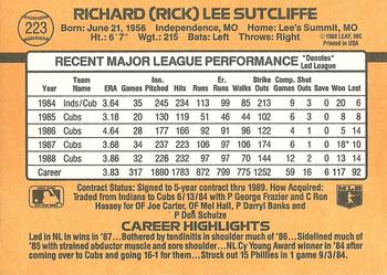 Rick Sutcliffe  baseball card collectible - Main Image 2