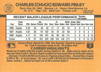 Chuck Finley  baseball card collectible - Main Image 2