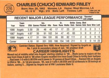 Chuck Finley  baseball card collectible - Main Image 2