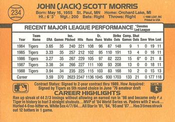 Jack Morris  baseball card collectible - Main Image 2