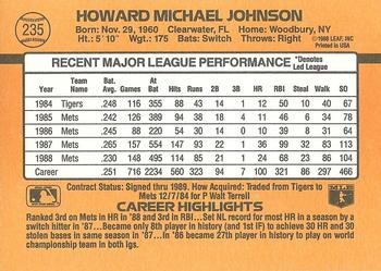 Howard Johnson  baseball card collectible - Main Image 2
