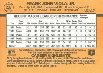 Frank Viola  baseball card collectible - Main Image 2