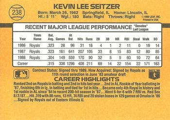 Kevin Seitzer  baseball card collectible - Main Image 2