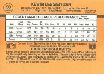 Kevin Seitzer  baseball card collectible - Main Image 2