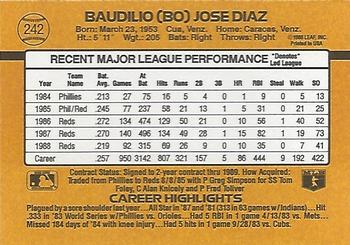 Bo Diaz  baseball card collectible - Main Image 2