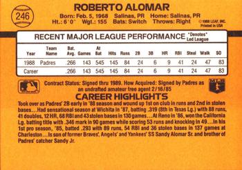 Roberto Alomar  baseball card collectible - Main Image 2
