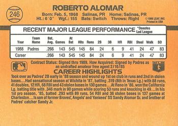 Roberto Alomar  baseball card collectible - Main Image 2