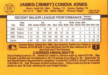 Jimmy Jones  baseball card collectible - Main Image 2