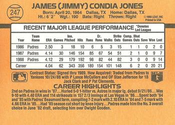 Jimmy Jones  baseball card collectible - Main Image 2