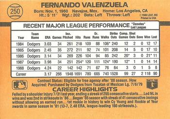 Fernando Valenzuela  baseball card collectible - Main Image 2