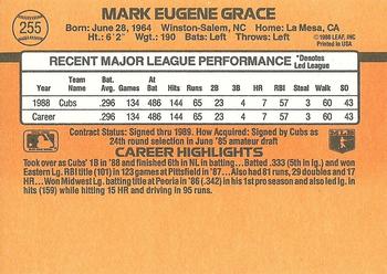 Mark Grace  baseball card collectible - Main Image 2