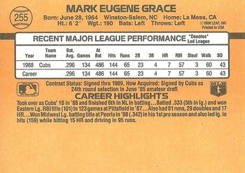 Mark Grace  baseball card collectible - Main Image 2