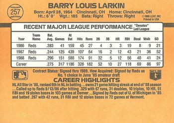 Barry Larkin  baseball card collectible - Main Image 2