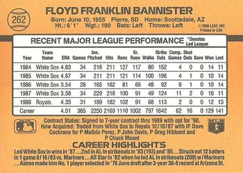 Floyd Bannister  baseball card collectible - Main Image 2