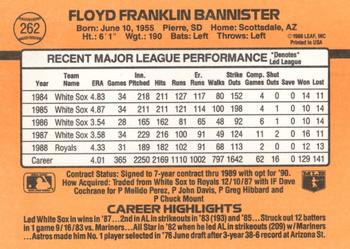 Floyd Bannister  baseball card collectible - Main Image 2