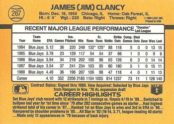 Jim Clancy  baseball card collectible - Main Image 2