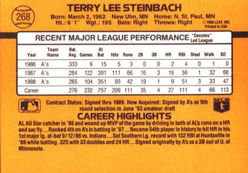 Terry Steinbach  baseball card collectible - Main Image 2