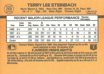 Terry Steinbach  baseball card collectible - Main Image 2