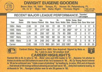 Dwight Gooden  baseball card collectible - Main Image 2