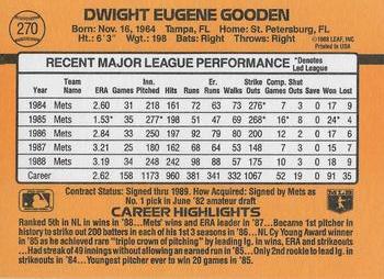 Dwight Gooden  baseball card collectible - Main Image 2