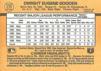 Dwight Gooden  baseball card collectible - Main Image 2