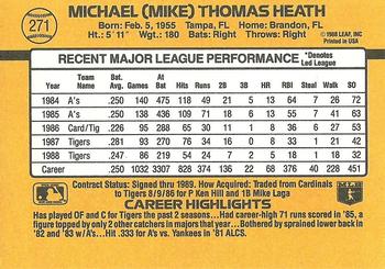 Mike Heath  baseball card collectible - Main Image 2