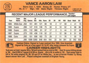Vance Law  baseball card collectible - Main Image 2