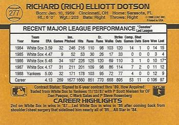 Rich Dotson  baseball card collectible - Main Image 2