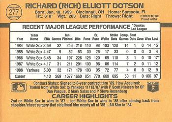 Rich Dotson  baseball card collectible - Main Image 2