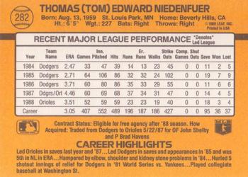 Tom Niedenfuer  baseball card collectible - Main Image 2