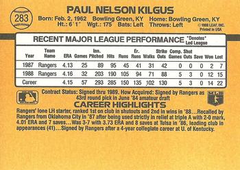 Paul Kilgus  baseball card collectible - Main Image 2