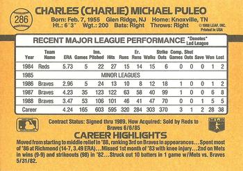 Charlie Puleo  baseball card collectible - Main Image 2