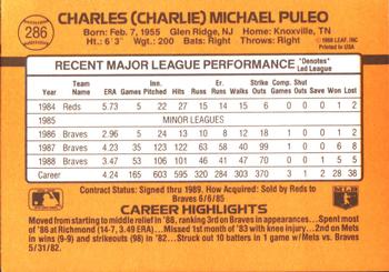 Charlie Puleo  baseball card collectible - Main Image 2